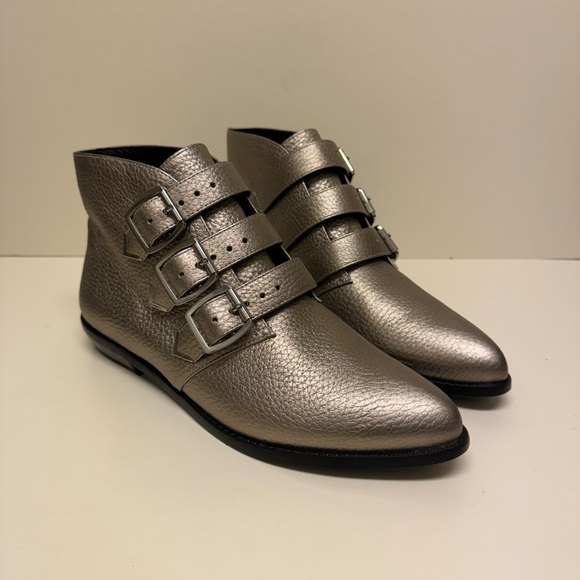 Clarks Stanhope Boot Metallic Silver/pewter | Size 8.5 - Picture 1 of 12